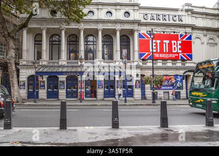 LONDRES, GRANDE-BRETAGNE - 20 SEPTEMBRE 2014 : C'est le théâtre Garrick, qui existe à Westminster depuis la fin du XIXe siècle. Banque D'Images