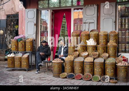 Afrika, Marokko, Marrakesch, im Souk Banque D'Images
