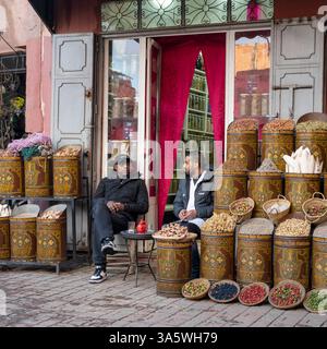 Afrika, Marokko, Marrakesch, im Souk Banque D'Images