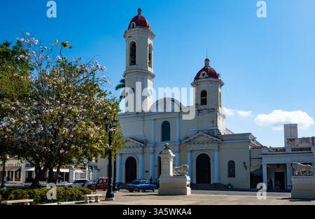 Cathédrale de la Purísima Concepción, ou cathédrale de Cienfuegos. Cienfuegos, Cuba. Banque D'Images