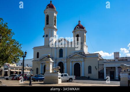 Cathédrale de la Purísima Concepción, ou cathédrale de Cienfuegos. Cienfuegos, Cuba. Banque D'Images
