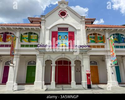 Musée des enfants Singapour est un musée vibrant et coloré. C’est un lieu d’apprentissage et de découverte pour les enfants. Banque D'Images