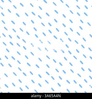 Motif en petits tirets. Fond de pluie simple. Goutte de pluie diagonale dessinée à la main. Abstrait Drops motif géométrique. Illustration vectorielle Illustration de Vecteur