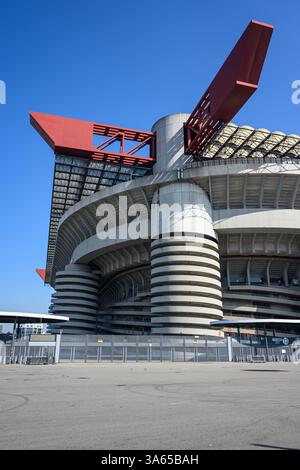 San Siro Stadium (Stadio Giuseppe Meazza) AC Milan et Internazionale Home Ground – Milan, Italie – 04 mars 2025 Banque D'Images