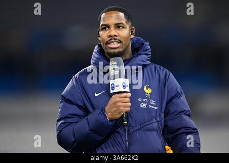 Paris, France. 23 mars 2025. Mike Maignan lors du match de football de l'UEFA Nations League France VS Croatie le 23 mars 2025 au stade de France à Saint-Denis près de Paris. Photo de Joly Victor/ABACAPRESS. COM Credit : Abaca Press/Alamy Live News Banque D'Images
