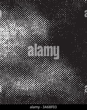 Résumé vectoriel de texture demi-teinte. Un fond chaotique fait de points Illustration de Vecteur