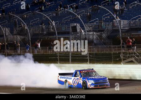 Homestead, FL, États-Unis. 21 mars 2025. KYLE LARSON (07) de Elk Grove, CA remporte le Baptist Health 200 à Homestead, FL. (Crédit image : © Walter G. Arce Sr./ASP via ZUMA Press Wire) USAGE ÉDITORIAL SEULEMENT ! Non destiné à UN USAGE commercial ! Banque D'Images