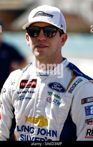 Homestead, FL, États-Unis. 21 mars 2025. CHANDLER SMITH (38) se prépare à se qualifier pour le Baptist Health 200 à Homestead, FL. (Crédit image : © Walter G. Arce Sr./ASP via ZUMA Press Wire) USAGE ÉDITORIAL SEULEMENT ! Non destiné à UN USAGE commercial ! Banque D'Images