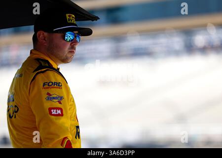Homestead, FL, États-Unis. 21 mars 2025. LAYNE RIGGS (34) se prépare à se qualifier pour le Baptist Health 200 à Homestead, FL. (Crédit image : © Walter G. Arce Sr./ASP via ZUMA Press Wire) USAGE ÉDITORIAL SEULEMENT ! Non destiné à UN USAGE commercial ! Banque D'Images