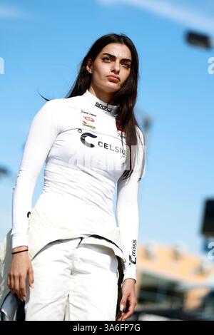 21 mars 2025-Homestead, FL : Toni Breidinger (5) se prépare à se qualifier pour le Baptist Health 200 à Homestead, FL. Banque D'Images