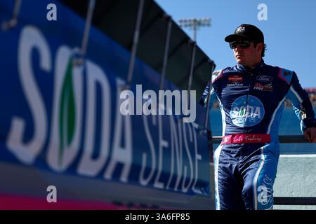 21 mars 2025-Homestead, FL : LUKE FENHAUS (66) se prépare à se qualifier pour le Baptist Health 200 à Homestead, FL. Banque D'Images