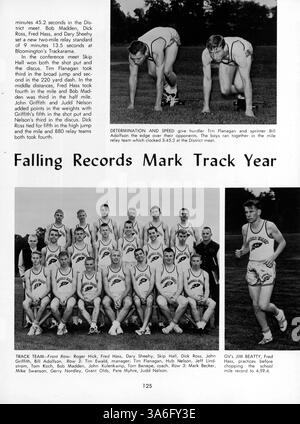 L'annuaire 'Viking 1963' de Golden Valley High School présente les étudiants, les professeurs, l'athlétisme, les clubs et les activités de l'année scolaire 1962-1963/09. Banque D'Images