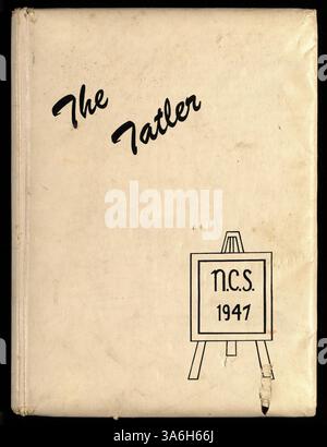 L'édition 1947 du Northrop Collegiate Yearbook, Tatler, documente la vie étudiante, l'athlétisme, les clubs, et les événements scolaires de l'année scolaire 1946-1947. Banque D'Images