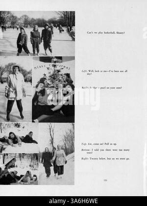 Cette édition 1947 de l’annuaire Tatler met en lumière le corps étudiant, les enseignants, les activités parascolaires et les événements sportifs du Northrop Collegiate au cours de l’année scolaire 1946-1947-1998. Banque D'Images