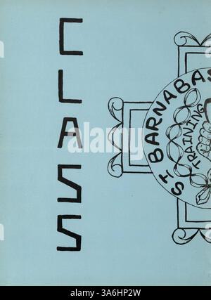 L’annuaire 1967 de l’École des sciences infirmières de l’Hôpital complet Barnabas met en lumière les étudiants, le corps professoral et les événements de l’année scolaire 1966-1967, saisissant un moment important de l’histoire de l’enseignement des sciences infirmières. Banque D'Images