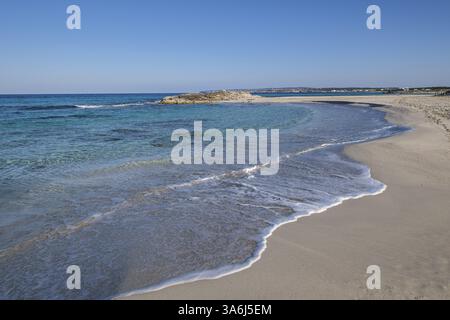 Plage de Llevant, Formentera, Îles Pitiusas, Communauté des Baléares, Espagne, Europe Banque D'Images