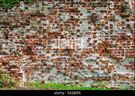 AHUS, SUÈDE - 21 JUILLET 2023 : les ruines antiques du cloître dominicain et de l'église au coeur de la ville. Banque D'Images