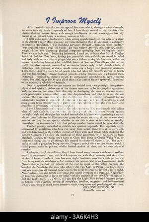 L’édition 1946 du Tatler Yearbook du Northrop Collegiate présente les activités des étudiants, la participation des professeurs, l’athlétisme et les faits saillants parascolaires de l’année scolaire 1945-1946. Banque D'Images