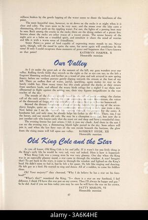 Cette édition 1946 du Northrop Collegiate Yearbook, Tatler, se penche sur les moments clés et les activités de l’année scolaire 1945-1946, y compris l’athlétisme, la vie étudiante et la participation des professeurs. Banque D'Images
