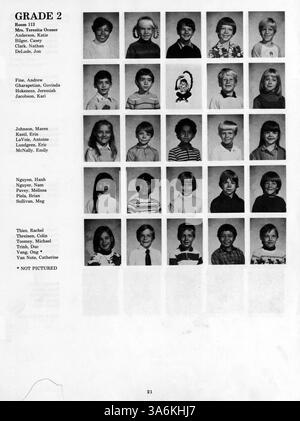 L’Annuaire élémentaire Fulton 1986 saisit des moments et des souvenirs importants de l’année scolaire 1985-1986, documentant les étudiants, les professeurs et les événements clés tout au long de l’année. Banque D'Images