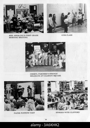 Ce Fulton Elementary Yearbook 1986 préserve les souvenirs de l'année scolaire 1985-1986 et met en vedette des étudiants, des professeurs et des événements scolaires. Banque D'Images