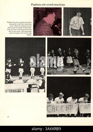 Cette édition de l'annuaire 'Sagamore' 1972 de Roosevelt High School met en lumière les moments clés de l'année scolaire 1971-1972 en mettant l'accent sur les contributions afro-américaines à l'athlétisme, aux clubs et aux activités des étudiants de l'école. Banque D'Images