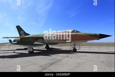 Republic F-105 Thunderchief, American Airpower Museum, Republic Airport, Farmingdale, long Island, NY Banque D'Images
