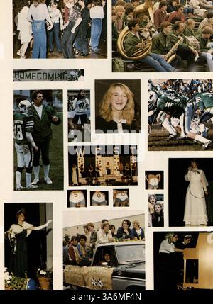 « Hesperian Eighty-Two », le West High Yearbook 1982, présente les faits saillants de l'année scolaire 1981-1982, y compris l'athlétisme, les clubs étudiants, la participation des professeurs et les événements scolaires importants. Banque D'Images