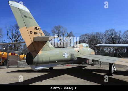 Republic F-84F Thunderstreak, American Airpower Museum, Republic Airport, Farmingdale, long Island, NY Banque D'Images