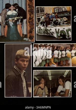Le Hesperian Yearbook 1977 documente les réalisations des étudiants à West High pendant l'année scolaire 1976-1977 en mettant l'accent sur l'histoire afro-américaine, l'athlétisme, les clubs et les universitaires comme éléments clés de l'expérience étudiante. Banque D'Images