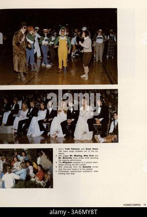 Cet annuaire Whigrean 1980 de l’Edina East High School met en lumière les événements majeurs de l’année scolaire 1979-1980, y compris l’athlétisme, les clubs étudiants et les réalisations académiques. Banque D'Images