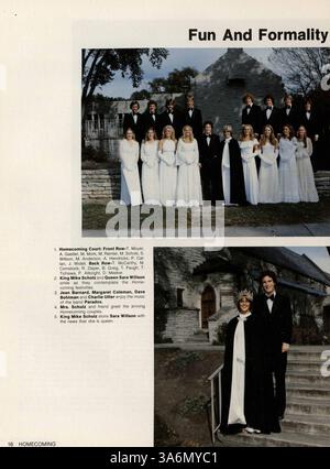 L'édition 1980 de Whigrean, l'annuaire d'Edina East High School, documente les événements, les étudiants, les professeurs, l'athlétisme, et les activités parascolaires de l'année scolaire 1979-1980. Banque D'Images