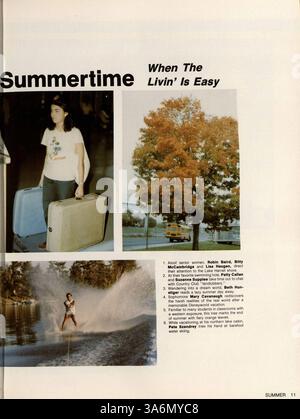 L'annuaire Whigrean 1980 de l'Edina East High School couvre l'année académique 1979-1980 et met l'accent sur les étudiants, les professeurs, les sports et les événements parascolaires. Banque D'Images