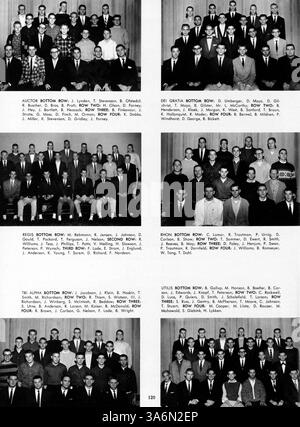 L'annuaire Whigrean 1961 de Edina-Morningside High fournit une chronique détaillée de l'année scolaire, mettant l'accent sur les réalisations scolaires, l'athlétisme, les clubs étudiants et les événements scolaires de 1960 à 1961. Banque D'Images
