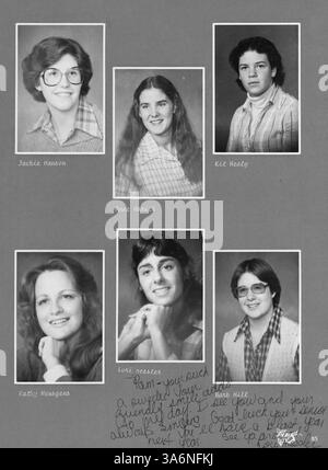 L'édition 1979 de l'Annuaire de Regina « signes de vie » commémore les événements et les expériences de l'année scolaire 1978-1979 à l'école secondaire de Regina. Banque D'Images