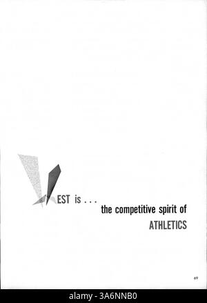 Cette édition 1963 de l'Hesperian Yearbook de West High School capture la culture de l'école, avec des faits saillants sur les réalisations des élèves, les compétitions sportives, les activités des clubs et l'impact des étudiants afro-américains. Banque D'Images