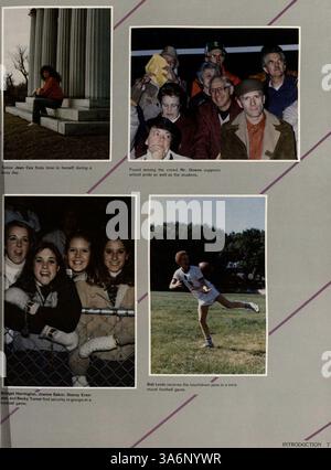 L’annuaire Windigo 1983 de l’Edina High School fait la chronique des événements de l’année, y compris les réalisations sportives, les activités dirigées par les étudiants et les faits saillants académiques de l’année scolaire 1982-1983. Banque D'Images