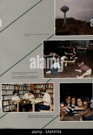 Windigo, l'annuaire 1983 de l'Edina High School, offre un aperçu complet des événements de l'année, des faits saillants académiques et du leadership étudiant aux réalisations sportives et à la participation parascolaire. Banque D'Images