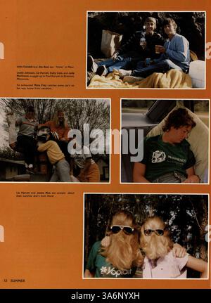 Le Windigo Yearbook de l'Edina High School relate l'année scolaire 1982-1983/09, documentant les étudiants, les professeurs, la vie académique, le sport, et d'autres événements mémorables de l'année. Banque D'Images