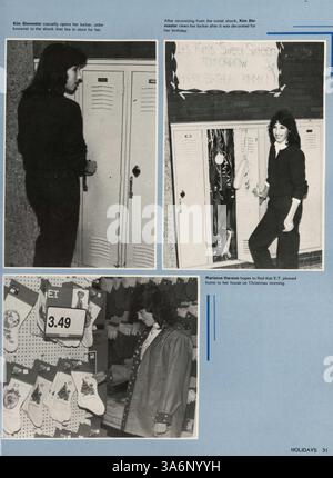 Le Windigo Yearbook 1983 de l'Edina High School décrit les moments clés de l'année scolaire 1982-1983, y compris les réalisations des étudiants et des professeurs, l'athlétisme et les événements scolaires. Banque D'Images