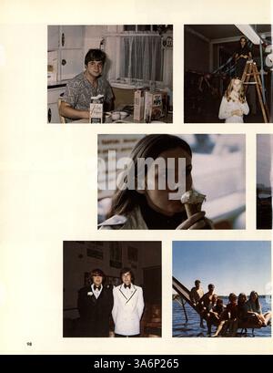 L'annuaire 1972 du lycée Patrick Henry présente l'année scolaire 1971-1972 et présente les faits saillants des étudiants, des professeurs, de l'athlétisme, des clubs et de l'histoire culturelle afro-américaine. Banque D'Images