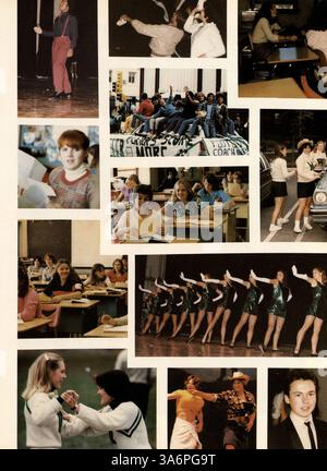 Cette édition du West High Yearbook 1981, The Hesperian, met en lumière les élèves, les enseignants, les équipes sportives, et les clubs scolaires de l'année académique 1980-1981. Banque D'Images
