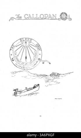 L’annuaire Blake 1917, « The Callopan », présente les faits saillants académiques, sportifs et parascolaires de l’année à l’école Blake. Banque D'Images