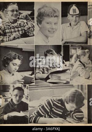'Cardinal' 1957 est l'annuaire de la Marshall High School documentant les activités des étudiants, les clubs, les équipes sportives et d'autres événements clés de l'année scolaire 1956-1957. Banque D'Images