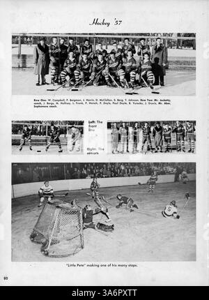 L'annuaire « Cardinal » 1957 de Marshall High School capture l'essence de l'année scolaire 1956-1957, y compris les étudiants, les professeurs, l'athlétisme, les clubs, et des événements scolaires. Banque D'Images