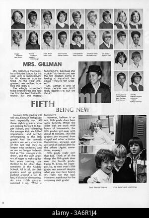 Cette édition 1982 de l'annuaire 'Breck Mustang' offre un aperçu détaillé des étudiants, des enseignants, des équipes sportives, des clubs et des événements clés qui ont façonné l'année scolaire 1981-1982 à l'école Breck. Banque D'Images