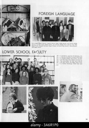Cet annuaire 1982 de Breck Mustang offre un aperçu complet de l'année scolaire 1981-1982 en mettant l'accent sur la vie des élèves et des enseignants, les équipes sportives, les activités parascolaires et les événements scolaires importants à l'école Breck. Banque D'Images