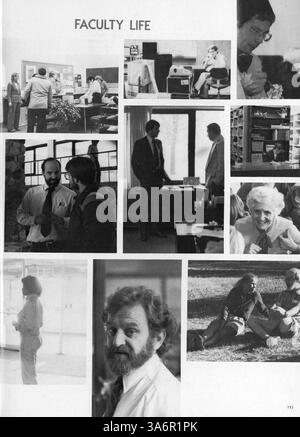 L'annuaire Breck Mustang pour 1982 offre un aperçu de l'année scolaire 1981-1982 avec une couverture des contributions des étudiants et des enseignants, des performances sportives et des événements scolaires clés à l'école Breck. Banque D'Images