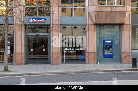 Londres, Royaume-Uni - 24 mars 2024 : filiale de la Nationwide Building Society à Londres. ROYAUME-UNI. Banque D'Images