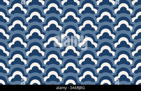 Modèle sans couture d'échelle de chevauchement, modèle de broderie sans couture traditionnel, modèle sans couture pour les idées de décoration à la maison et l'impression de tissu, Banque D'Images